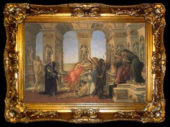 framed  Sandro Botticelli The Calumny, ta009-2